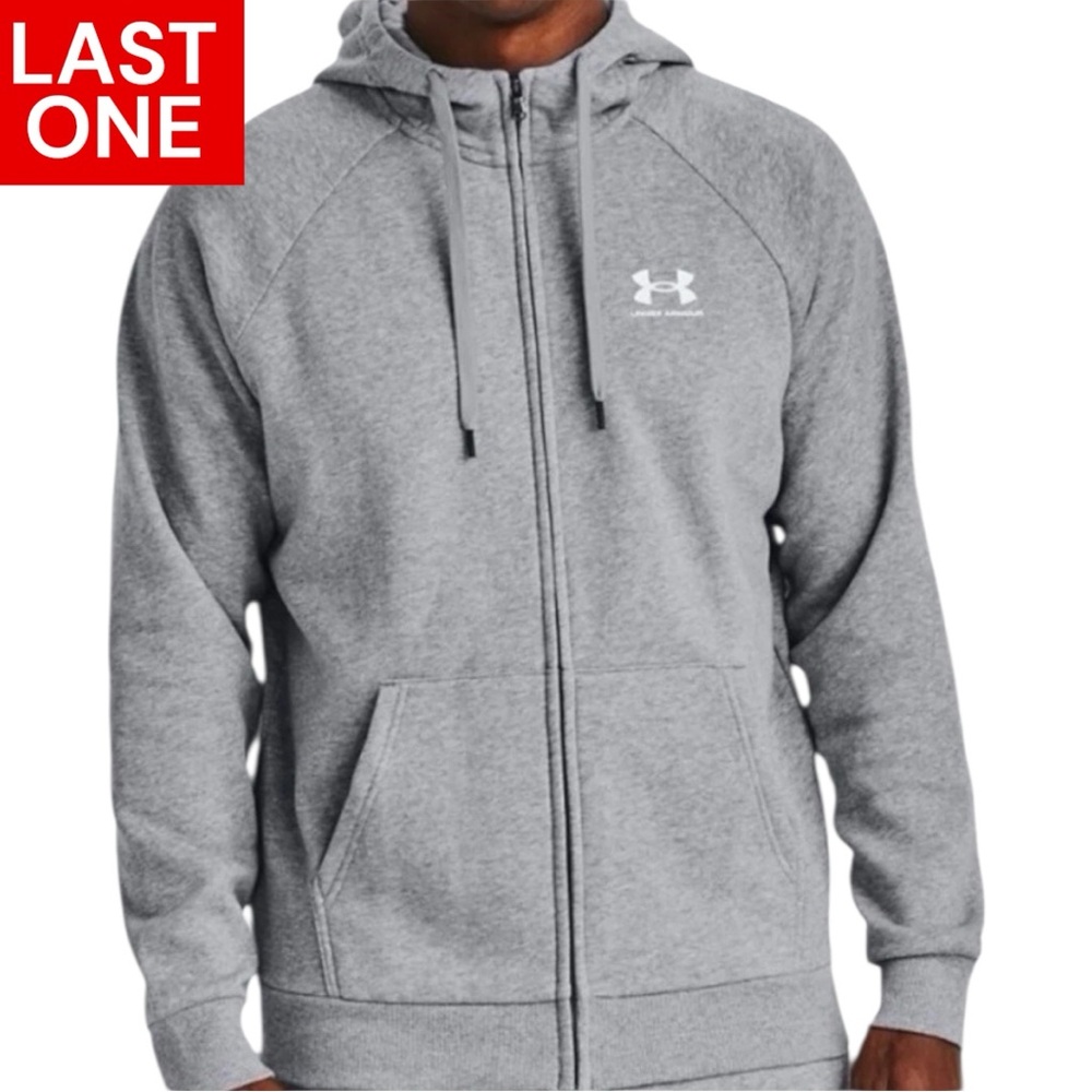 Under Armour UA Rival Fleece Sweatshirt mens Under Armour Zip Up Sweatshirt GRAY